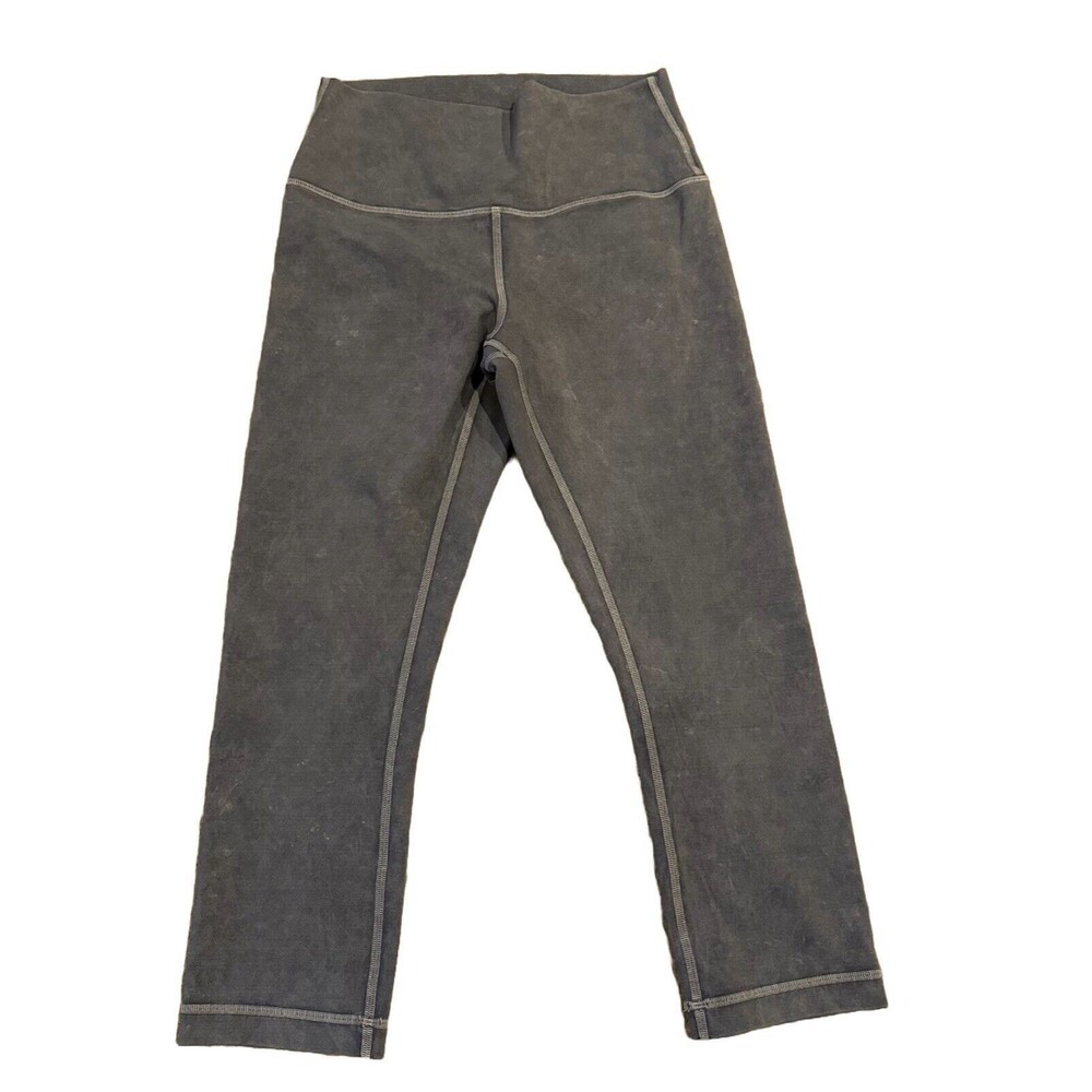 Lululemon Women's 6 Wunder Under Crop Hi-Rise Full-On Luxtreme Washed Luna